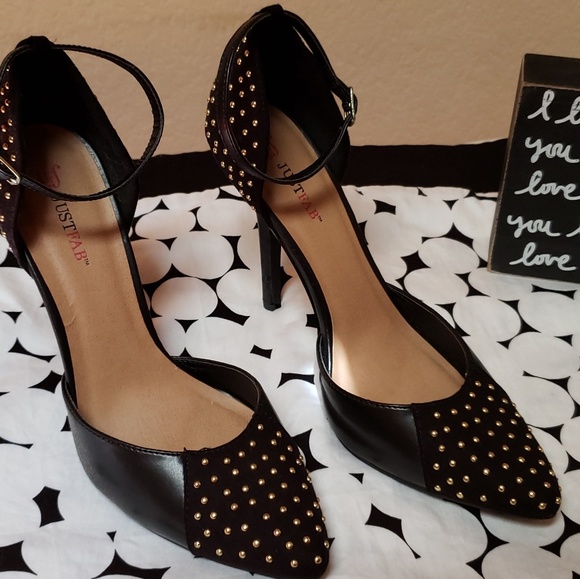 JustFab Shoes - Embellished Black Heels